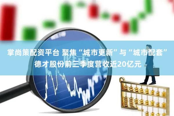 掌尚策配资平台 聚焦“城市更新”与“城市配套” 德才股份前三季度营收近20亿元