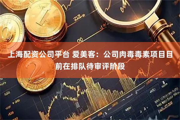 上海配资公司平台 爱美客：公司肉毒毒素项目目前在排队待审评阶段